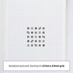 Tiny (4mm) Sports Icon Stickers (Black and White)