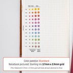 Small (5mm) Tracking Dot Stickers: Standard Color Palette Sampler Sets