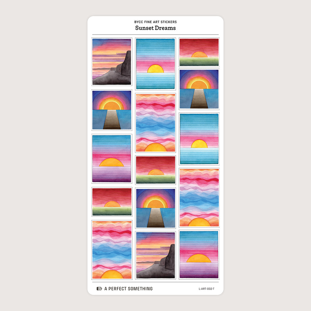 BYCC Fine Art Stickers: Sunset Dreams