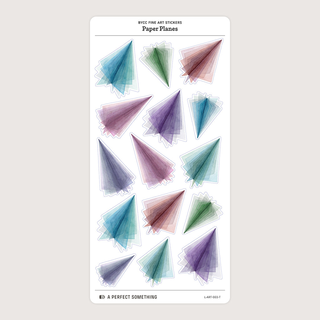 BYCC Fine Art Stickers: Paper Planes