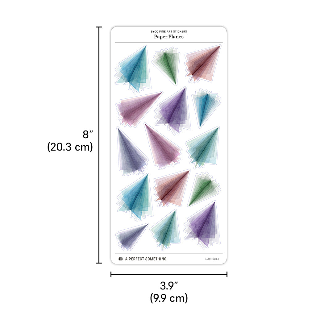 BYCC Fine Art Stickers: Paper Planes