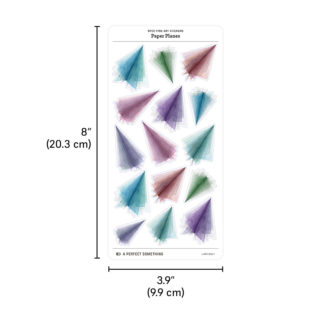 BYCC Fine Art Stickers: Paper Planes