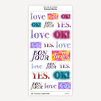 BYCC Fine Art Stickers: Painted Words