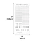 3.45mm Grid Layout Stickers: Monthly Tracking Kits (fits Hobonichi A6 HON and Techo Original A6 (beige covers only) and A6 Avec monthly sections