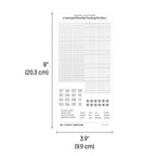 3.4mm Grid Layout Stickers: Monthly Tracking Kits (fits Hobonichi Weeks monthly section)