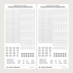 3.4mm Grid Layout Stickers: Monthly Tracking Kits (fits Hobonichi Weeks monthly section)