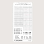 3.55mm Grid Layout Stickers: Monthly Tracking Kits (fits Hobonichi Weeks weekly and blank grid sections)