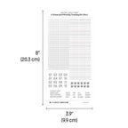 3.55mm Grid Layout Stickers: Monthly Tracking Kits (fits Hobonichi Weeks weekly and blank grid sections)