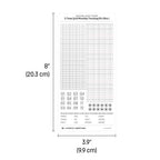 3.7mm Grid Layout Stickers: Monthly Tracking Kits
