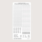 3.81mm Grid Layout Stickers: Monthly Tracking Kits (fits Aura Estelle planners)