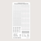 3.81mm Grid Layout Stickers: Monthly Tracking Kits (fits Aura Estelle planners)