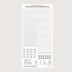 3.9mm Grid Layout Stickers: Monthly Tracking Kits