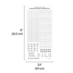 3.9mm Grid Layout Stickers: Monthly Tracking Kits