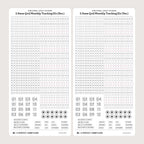 3.9mm Grid Layout Stickers: Monthly Tracking Kits