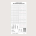 4mm Grid Layout Stickers: Monthly Tracking Kits