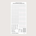 4mm Grid Layout Stickers: Monthly Tracking Kits (fits Aura Estelle planners, select Sterling Ink planners, Stalogy notebooks)