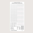 4mm Grid Layout Stickers: Monthly Tracking Kits (fits Aura Estelle planners, select Sterling Ink planners, Stalogy notebooks)