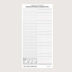 5mm Grid Layout Stickers: Monthly Tracking Kits