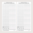 5mm Grid Layout Stickers: Monthly Tracking Kits