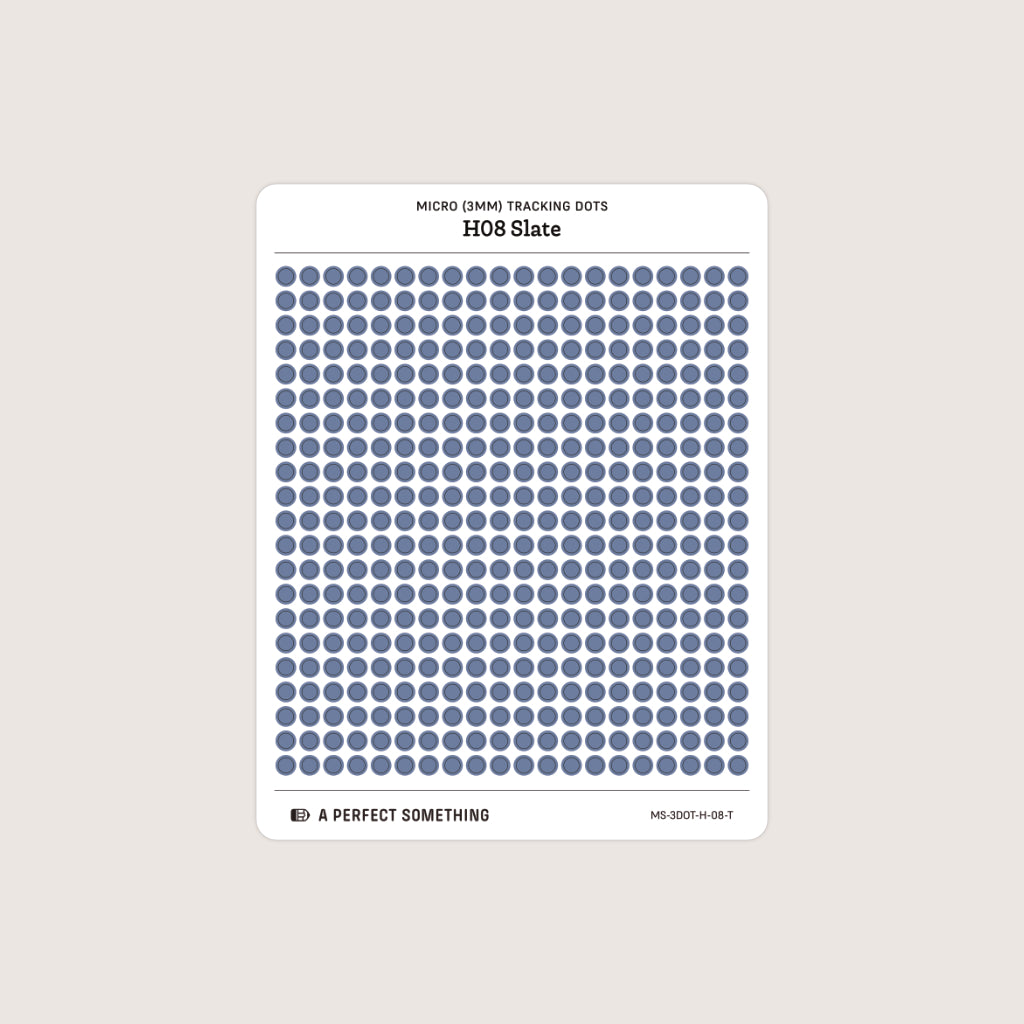 Micro (3mm) Tracking Dot Stickers: Hobonichi Color Palette [Medium Sheet Size]