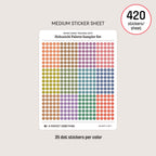 Micro (3mm) Tracking Dot Stickers: Hobonichi Color Palette Sampler Sets