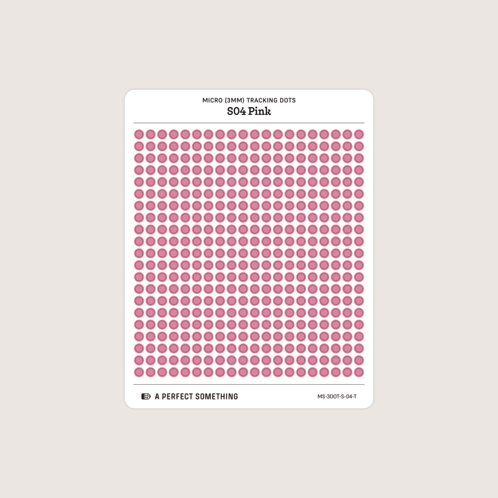 Micro (3mm) Tracking Dot Stickers: Standard Color Palette [Medium Sheet Size]