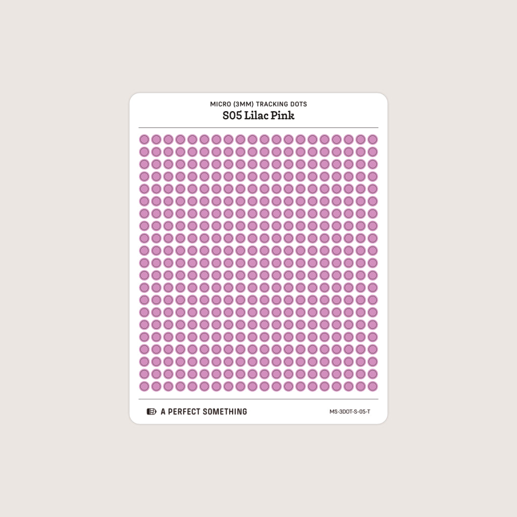 Micro (3mm) Tracking Dot Stickers: Standard Color Palette [Medium Sheet Size]