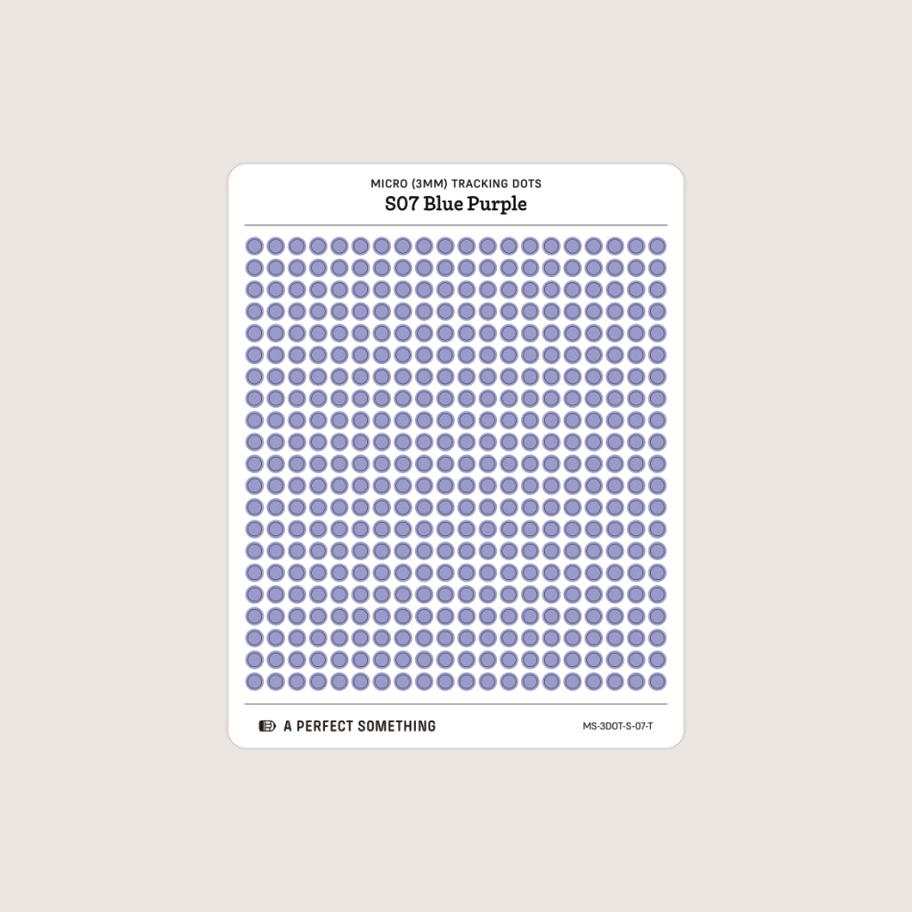 Micro (3mm) Tracking Dot Stickers: Standard Color Palette [Medium Sheet Size]