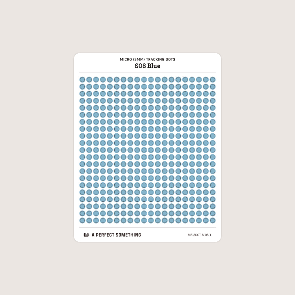 Micro (3mm) Tracking Dot Stickers: Standard Color Palette [Medium Sheet Size]