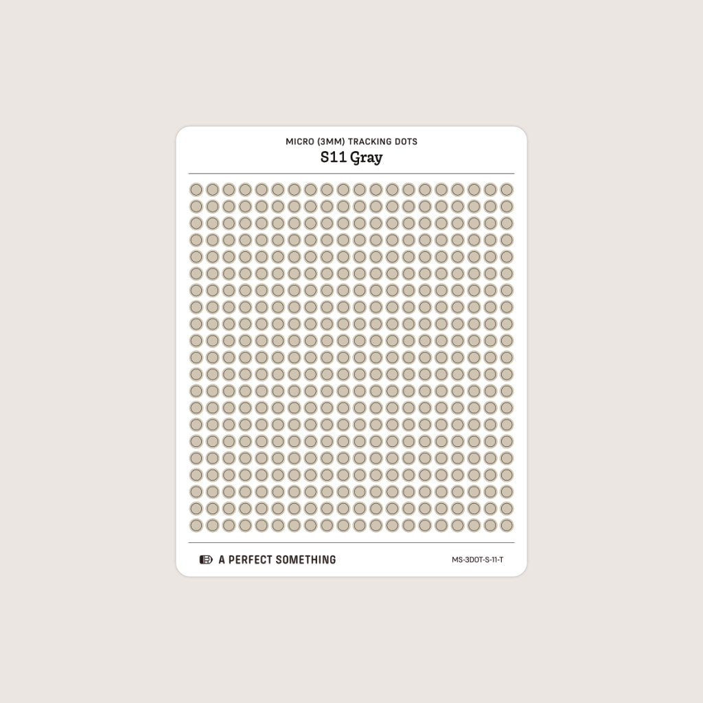 Micro (3mm) Tracking Dot Stickers: Standard Color Palette [Medium Sheet Size]