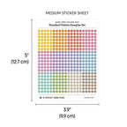 Micro (3mm) Tracking Dot Stickers: Standard Color Palette Sampler Sets