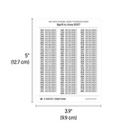 2027 Date Stickers: Micro Typewriter Stamp