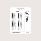 2027 Date Stickers: Modern