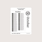 2027 Date Stickers: Modern