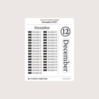 2027 Date Stickers: Modern