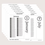 2027 Date Stickers: Modern