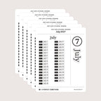 2027 Date Stickers: Modern