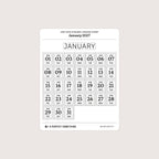 2027 Date Stickers: Postage Stamp