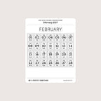 2027 Date Stickers: Postage Stamp