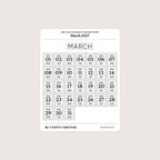 2027 Date Stickers: Postage Stamp