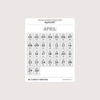 2027 Date Stickers: Postage Stamp
