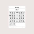 2027 Date Stickers: Postage Stamp