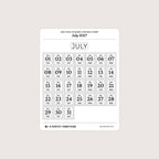 2027 Date Stickers: Postage Stamp