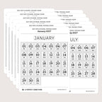 2027 Date Stickers: Postage Stamp