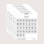 2027 Date Stickers: Postage Stamp