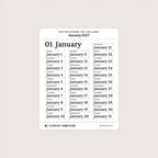 2027 Date Stickers: Two Line Classic