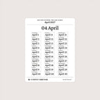 2027 Date Stickers: Two Line Classic