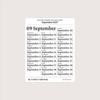 2027 Date Stickers: Two Line Classic