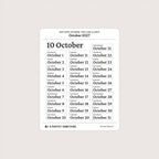 2027 Date Stickers: Two Line Classic