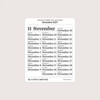 2027 Date Stickers: Two Line Classic